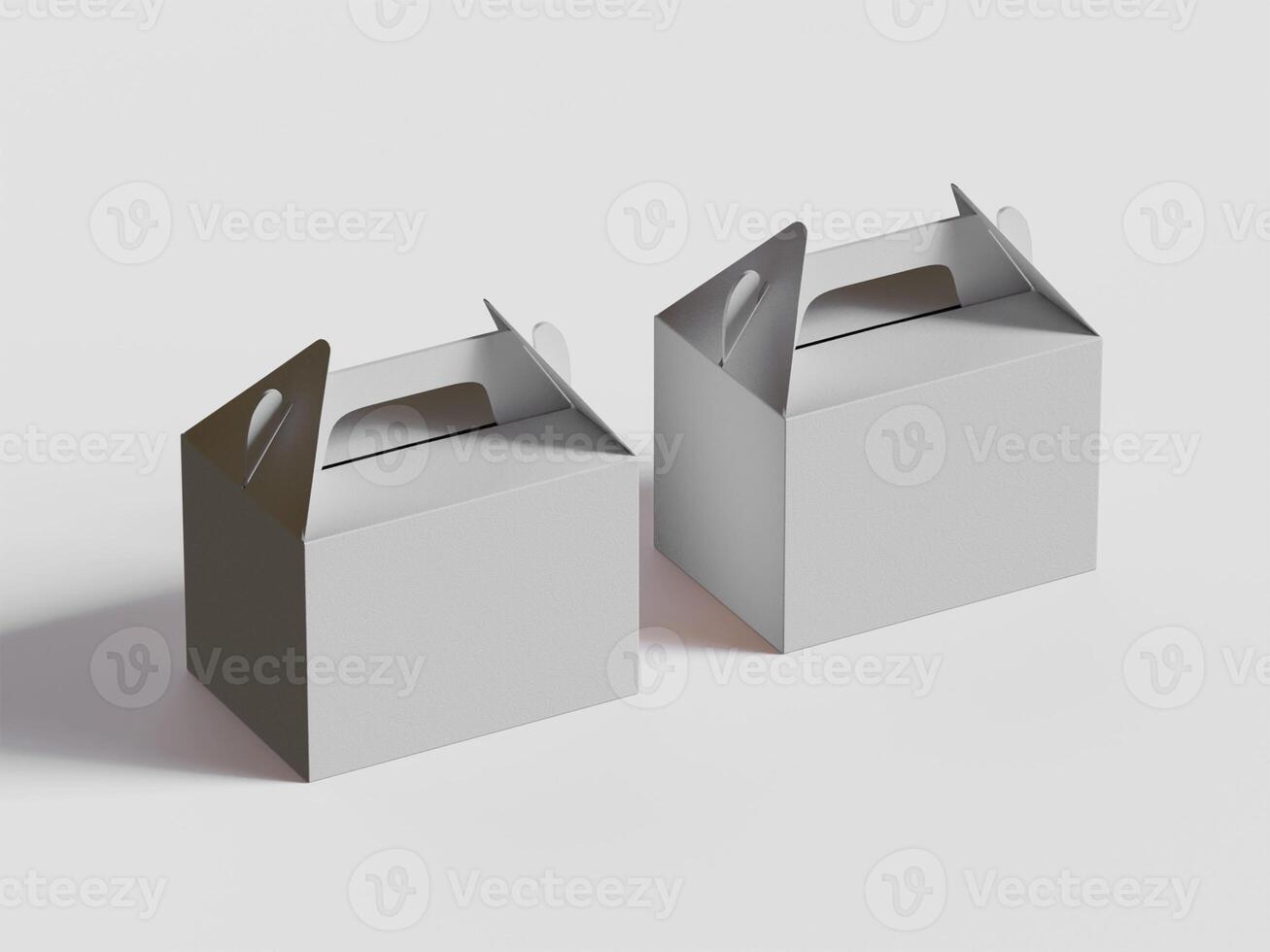 Cartoon cardboard boxes. Carton delivery boxes, open and closed shipping package with fragile signs, parcel delivery boxes photo