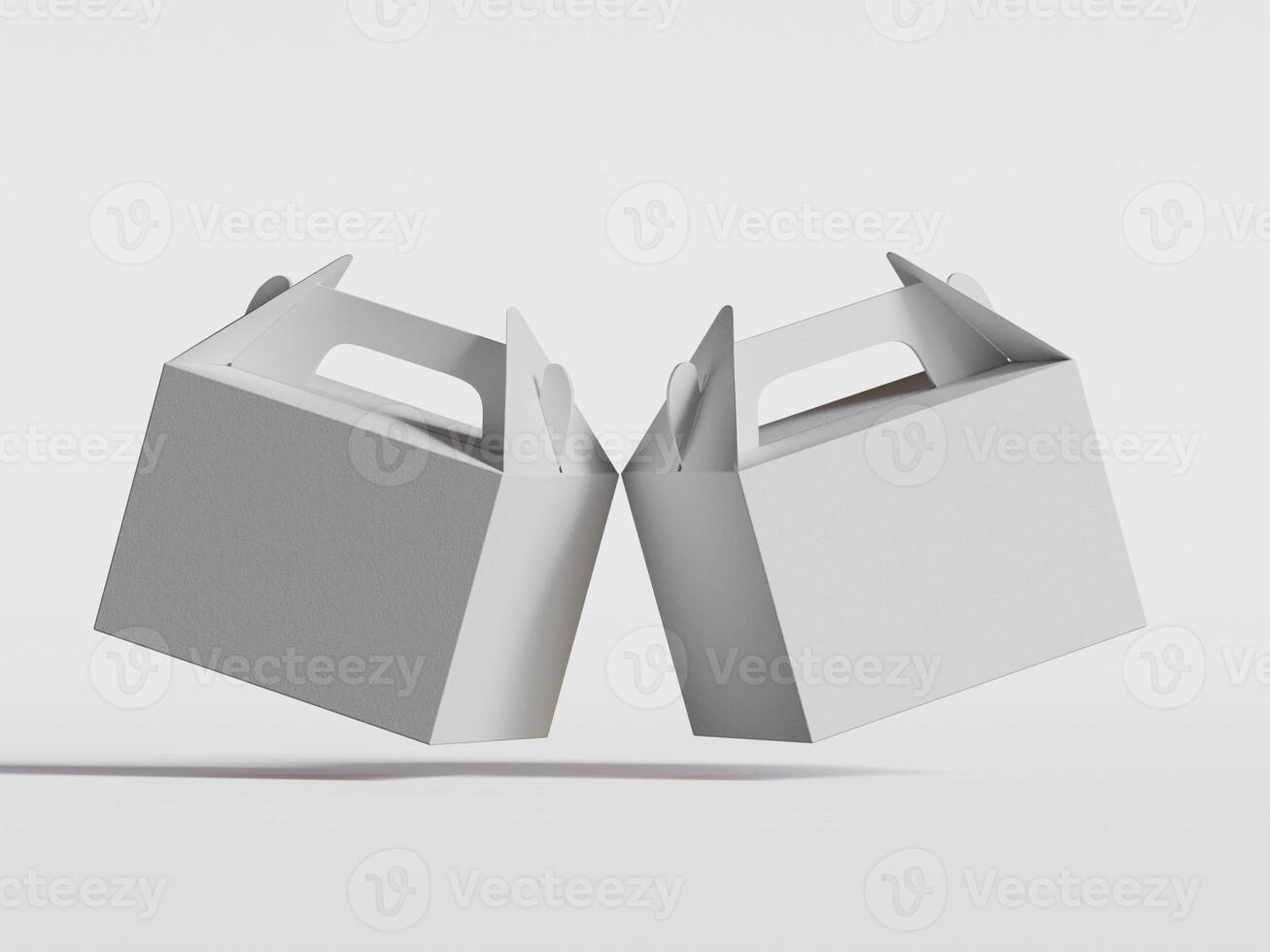 Cartoon cardboard boxes. Carton delivery boxes, open and closed shipping package with fragile signs, parcel delivery boxes photo