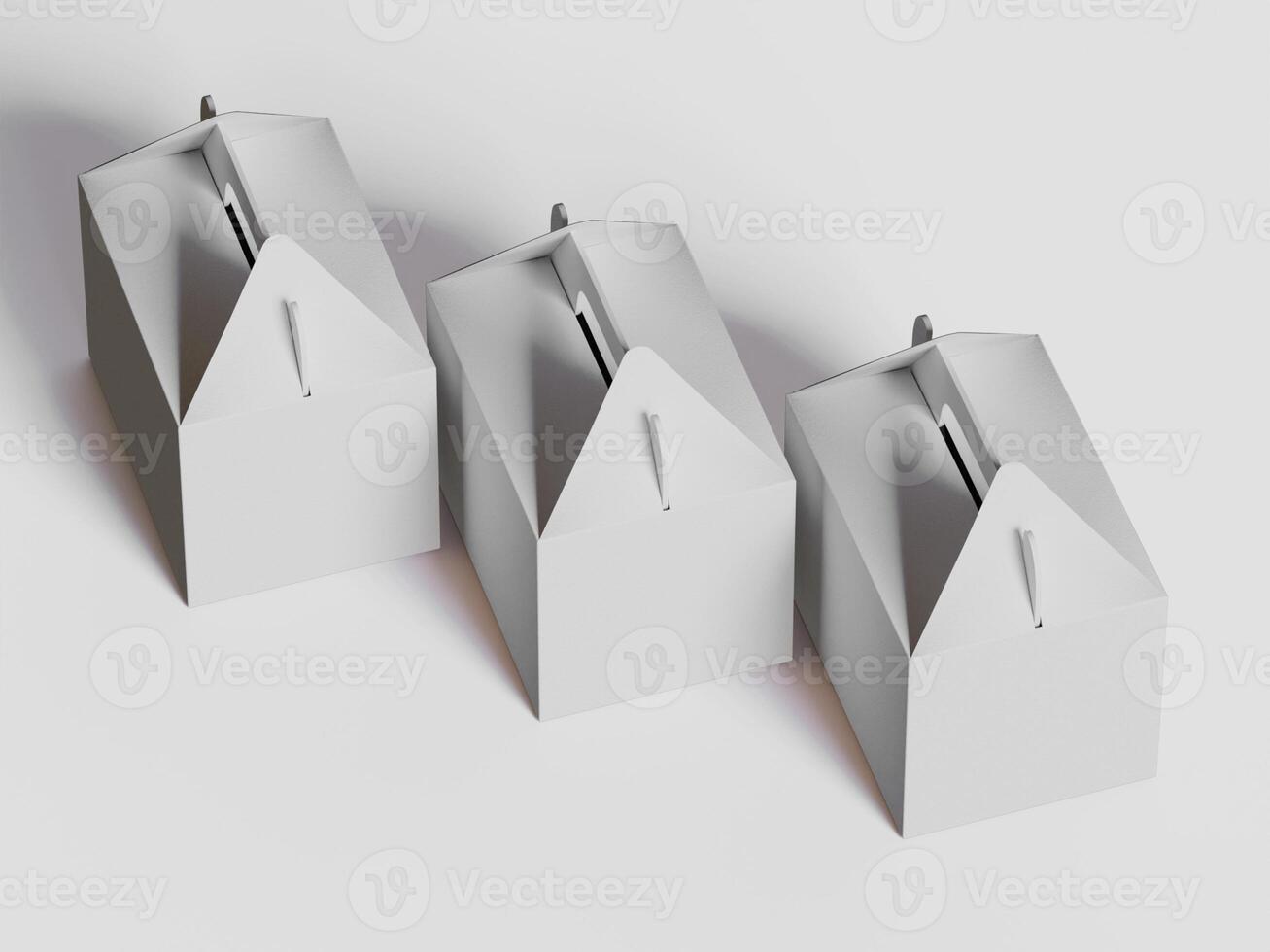Cartoon cardboard boxes. Carton delivery boxes, open and closed shipping package with fragile signs, parcel delivery boxes photo