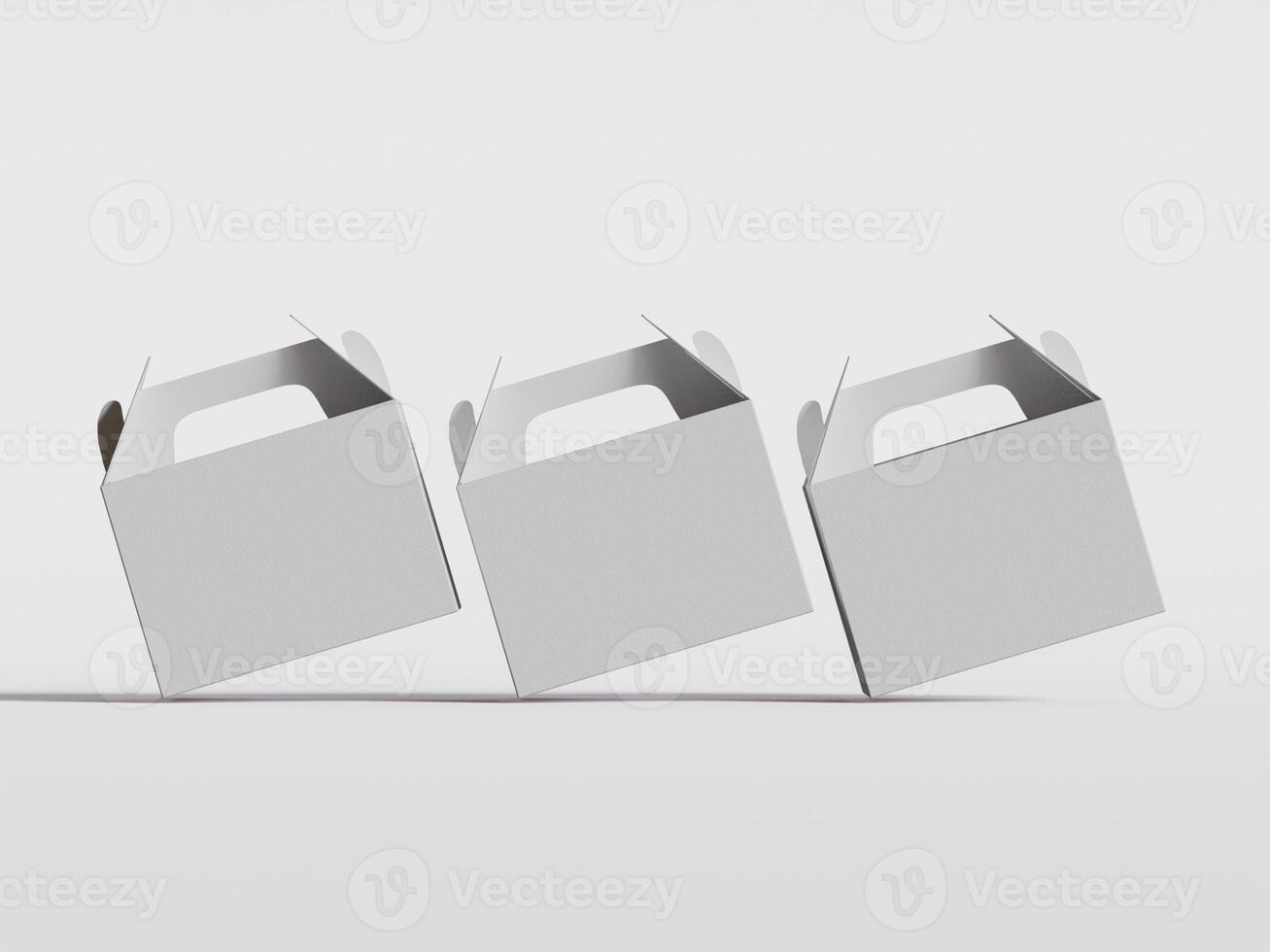 Cartoon cardboard boxes. Carton delivery boxes, open and closed shipping package with fragile signs, parcel delivery boxes photo