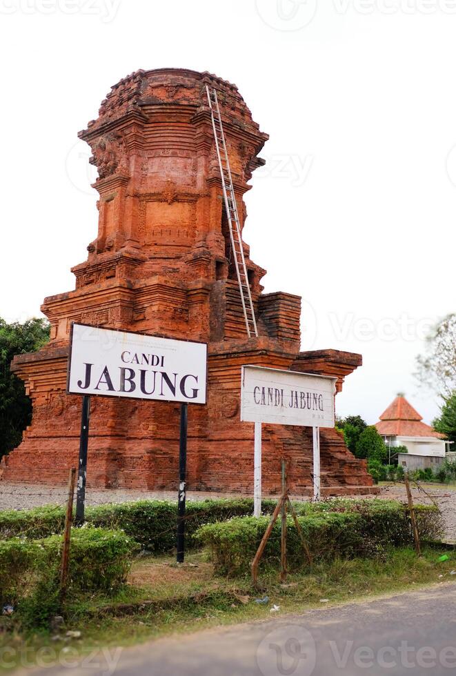 historical heritage site, Jabung temple, which is a Buddhist temple, was founded in 1354 AD during the Majapahit kingdom, located in Jabung Village, Probolinggo, East Java photo