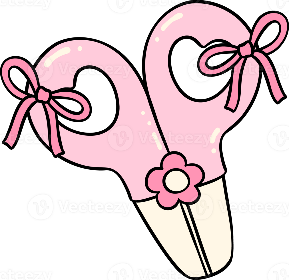 Coquette Girly pink scissors School supplies png