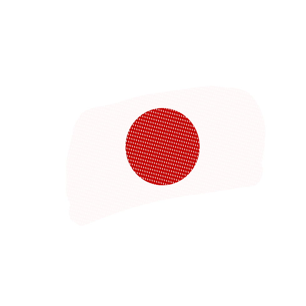 Abstract Brush Japan Flag png