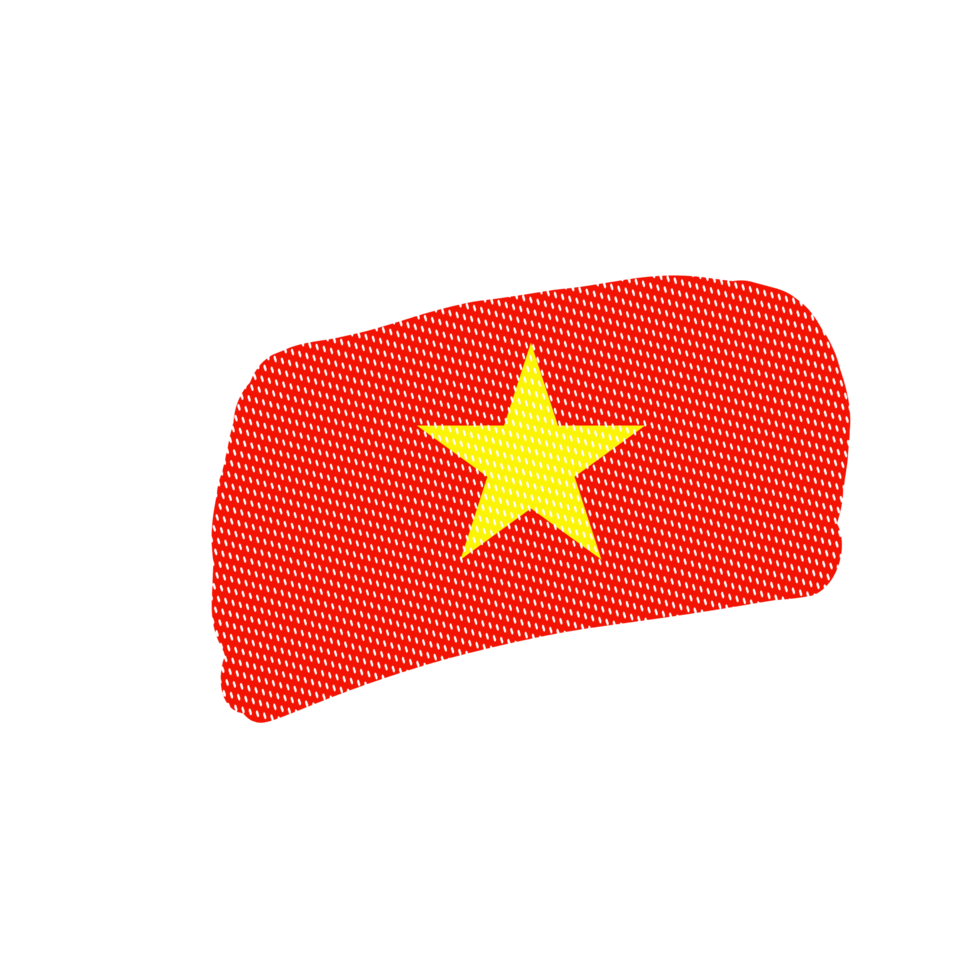 Abstract Brush Vietnam Flag png