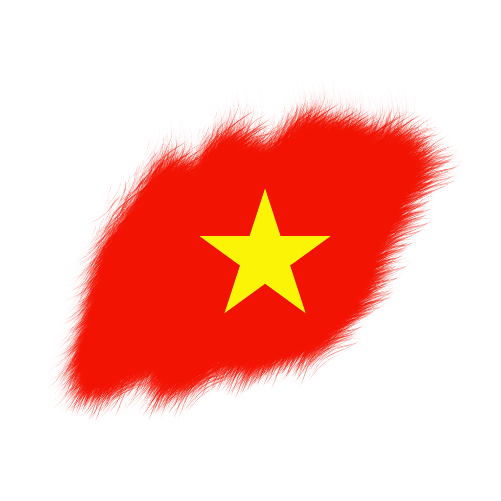 Abstract Brush Vietnam Flag png