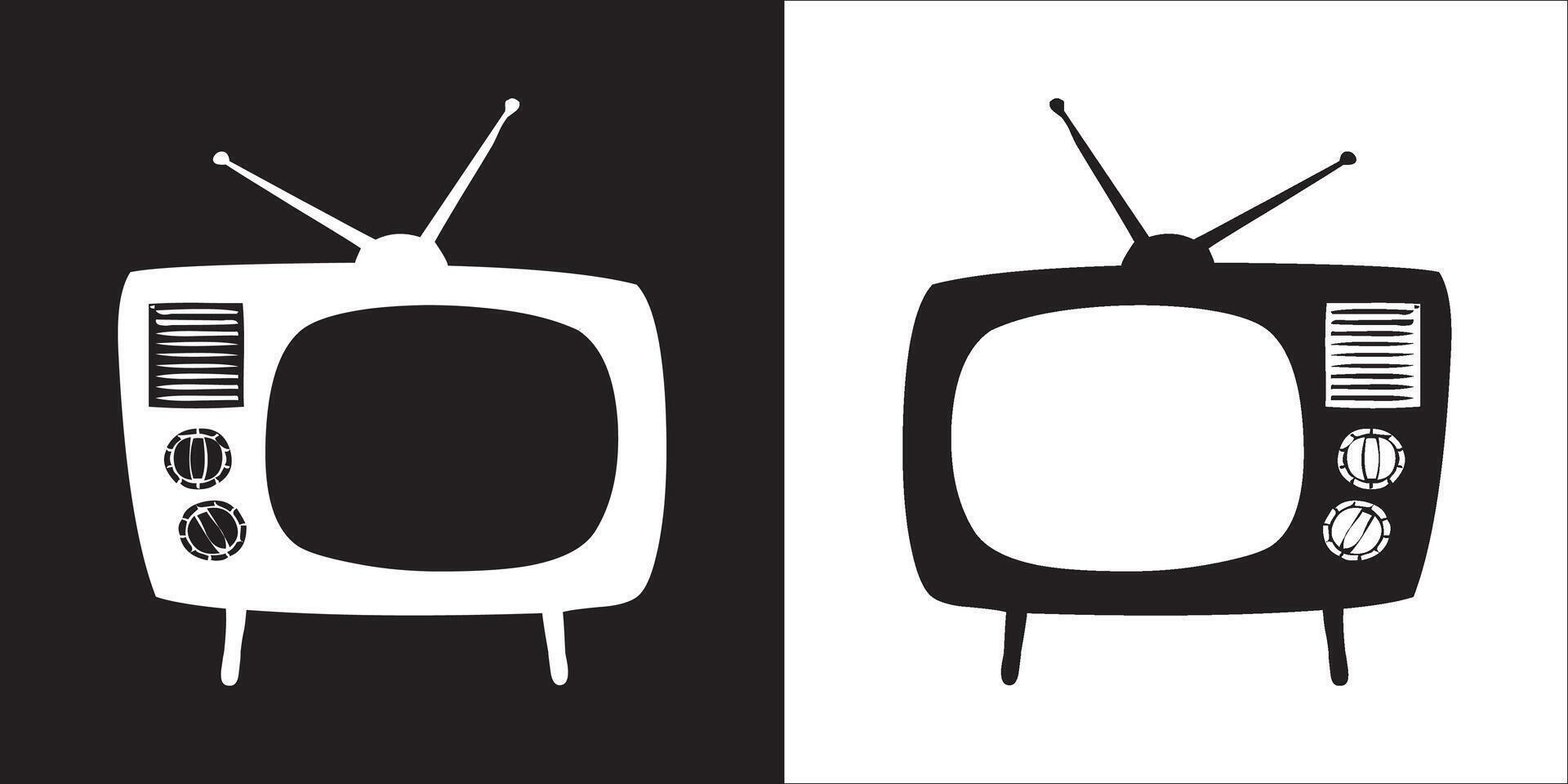 Illustration graphics of television icon vector