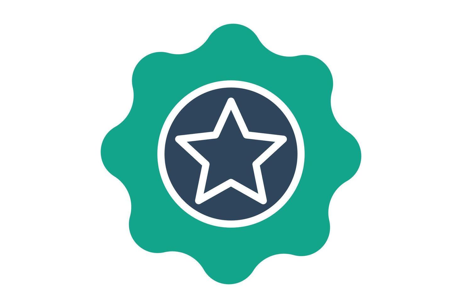 Badge icon. icon related to law and justice. solid icon style. law elements illustration vector