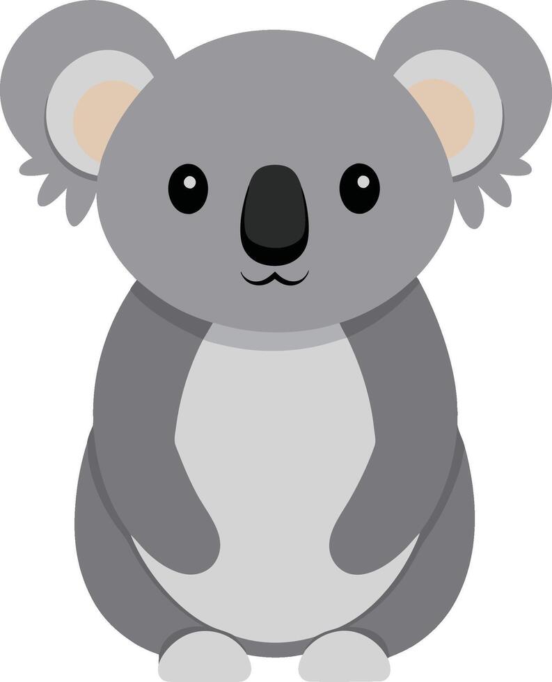Cute animal koala illustration flat art design vector
