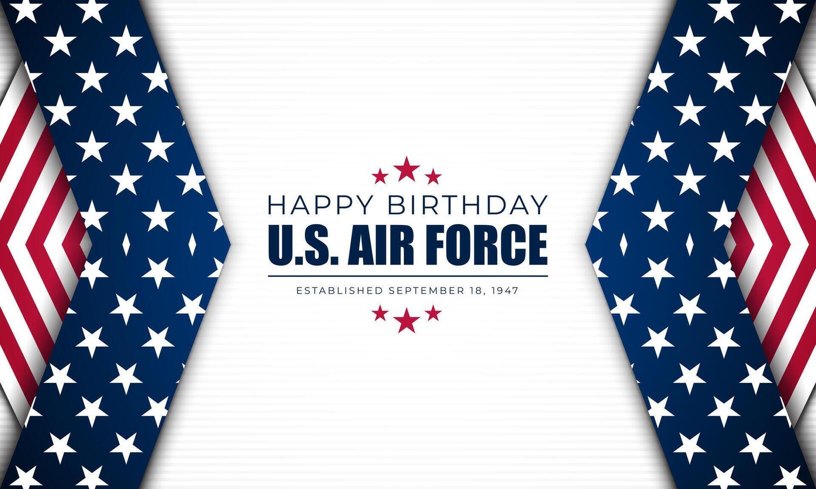 US Air Force Birthday September 18th Background Illustration vector