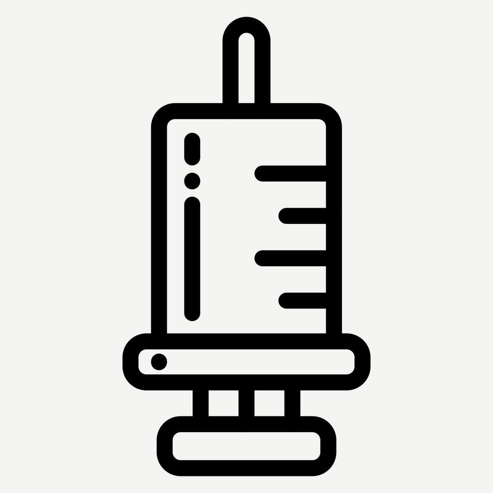 Syringe Icon, illustration of medical injection for vaccination, preventing the spread of disease, suitable for infographics about health and medicine. vector