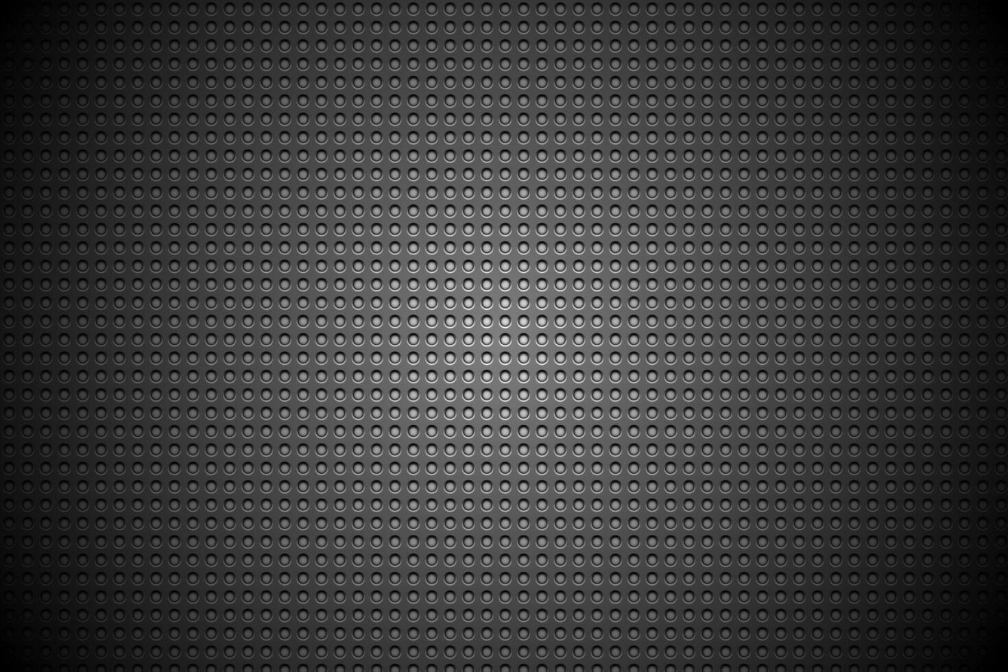 Metal background, black carbon illustration. Perforated sheet metal is suitable for metal material textures, grills, plates, banners, posters and social media posts. vector