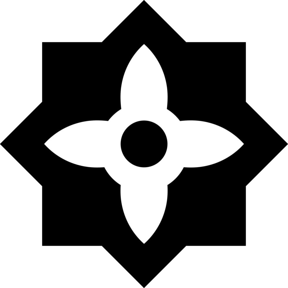 Simple decorative geometric shape vector