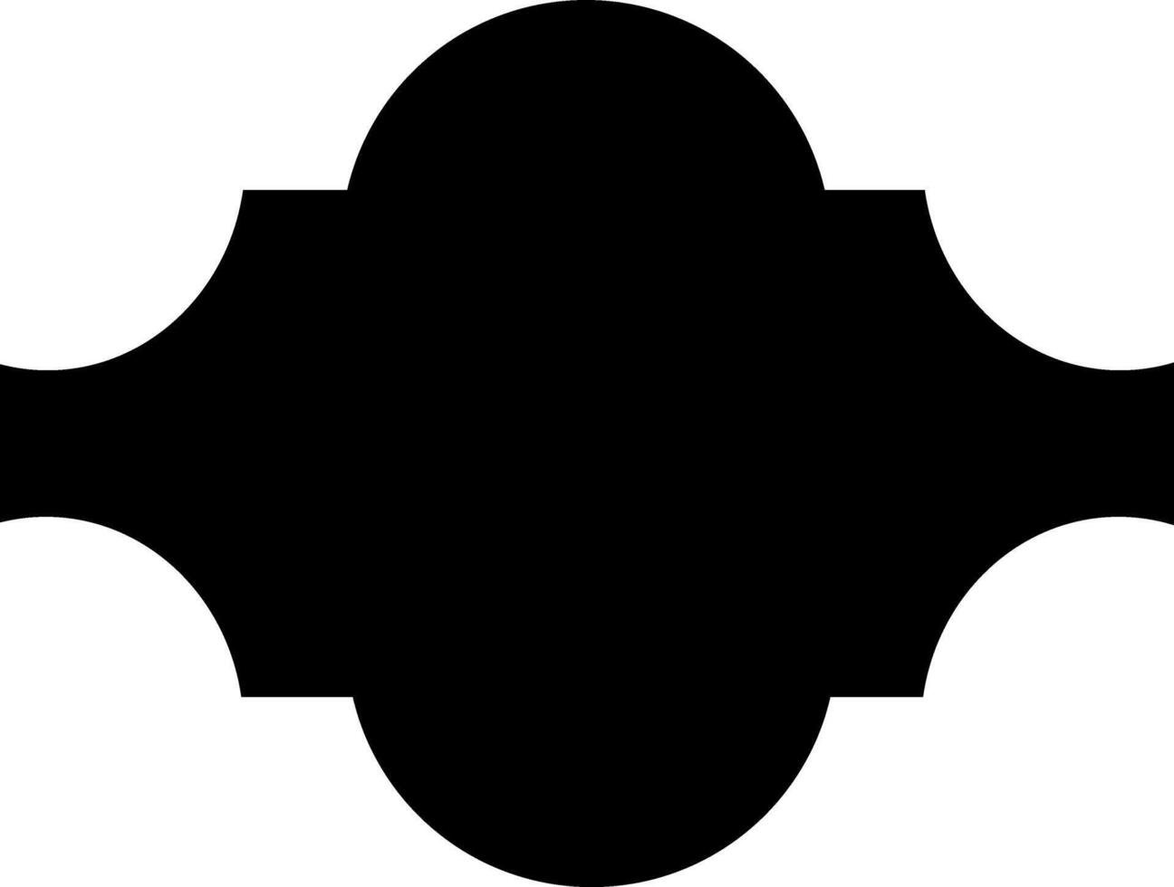 Simple and minimalist decorative geometric shape vector