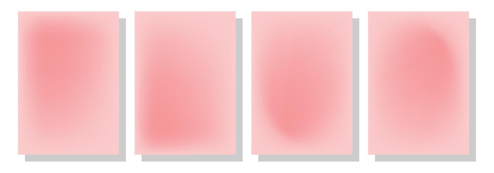 Set of abstract liquid backgrounds. Gradation mesh. Dark color blend effect. Blurred liquid colorful mix. vector