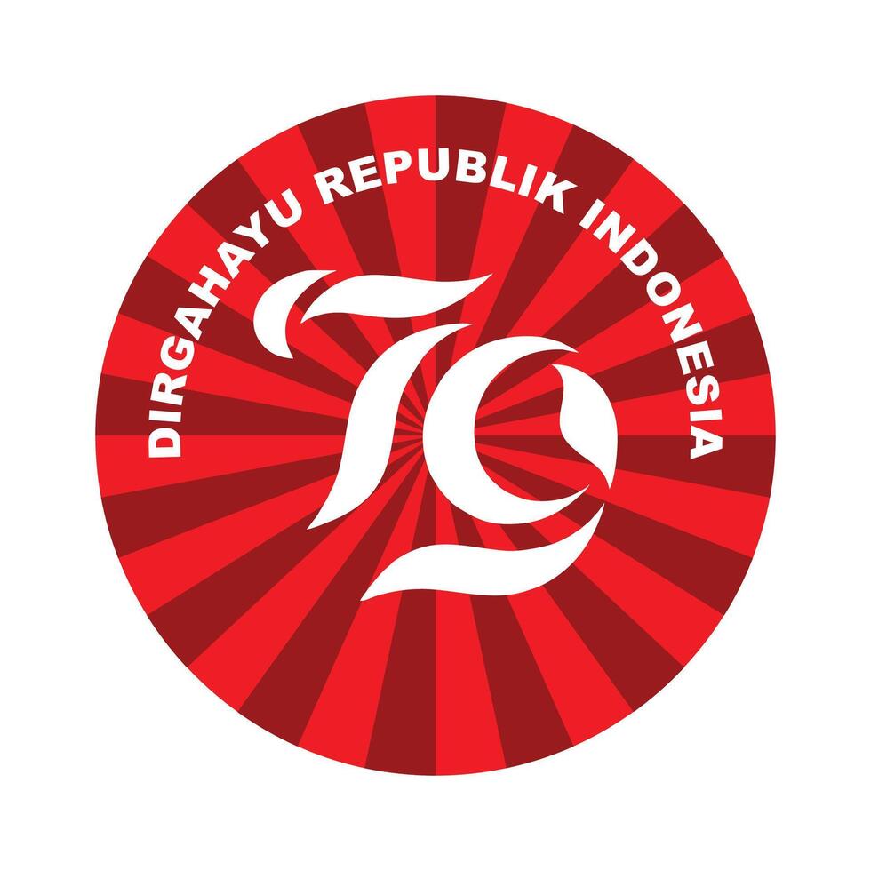 Indonesian independence day design illustration vector