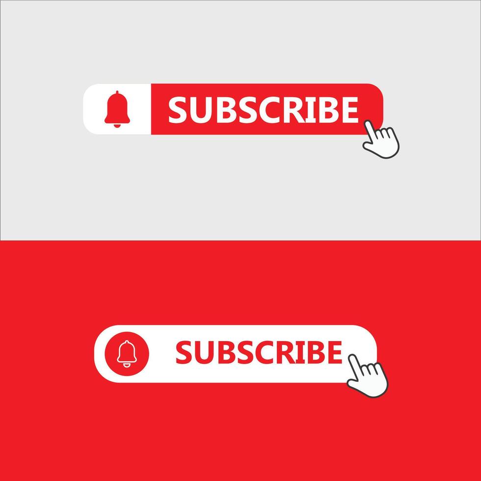subscribe button for channel vector