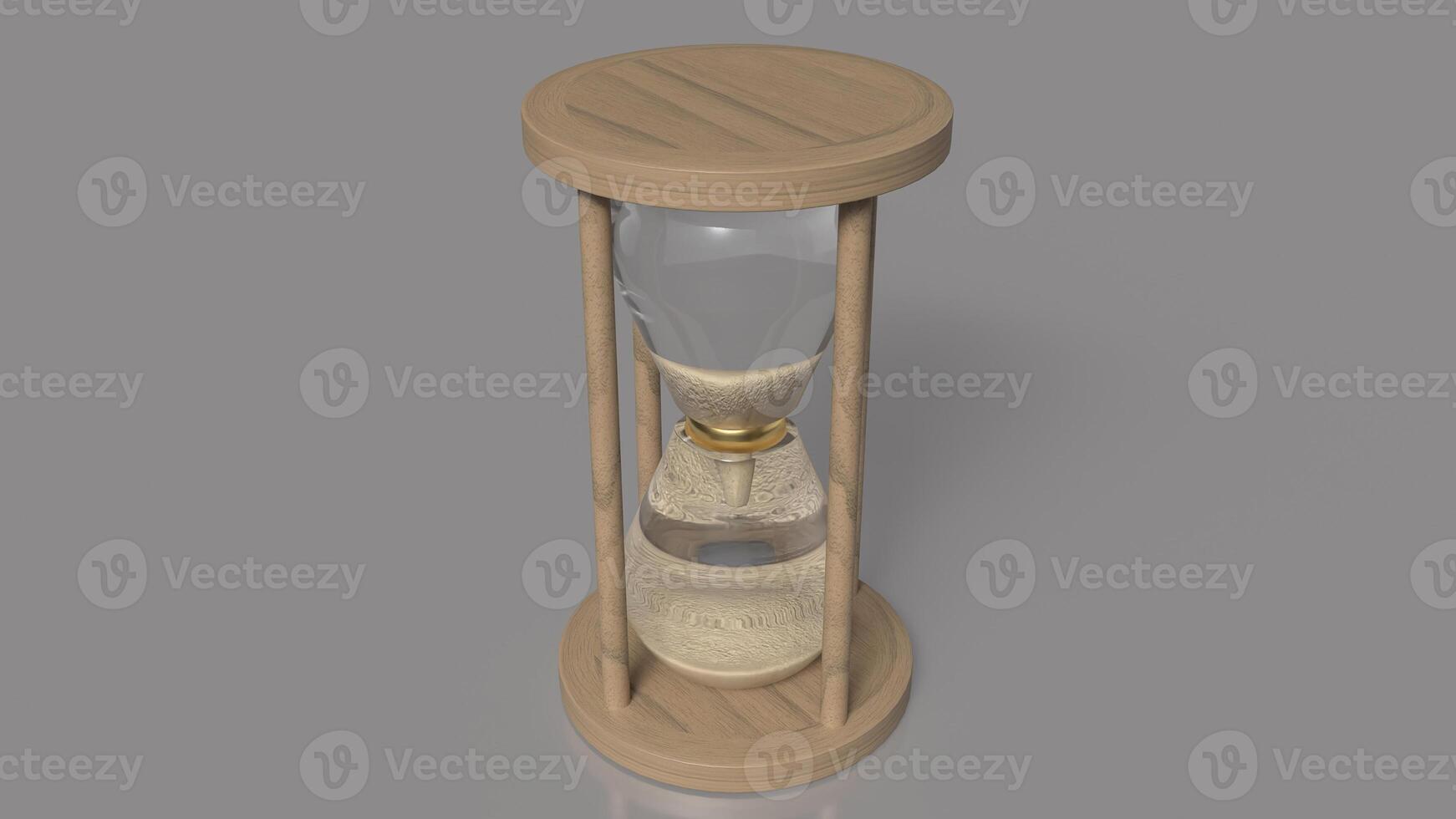 The Sand clock for Time or Business concept 3d rendering. photo