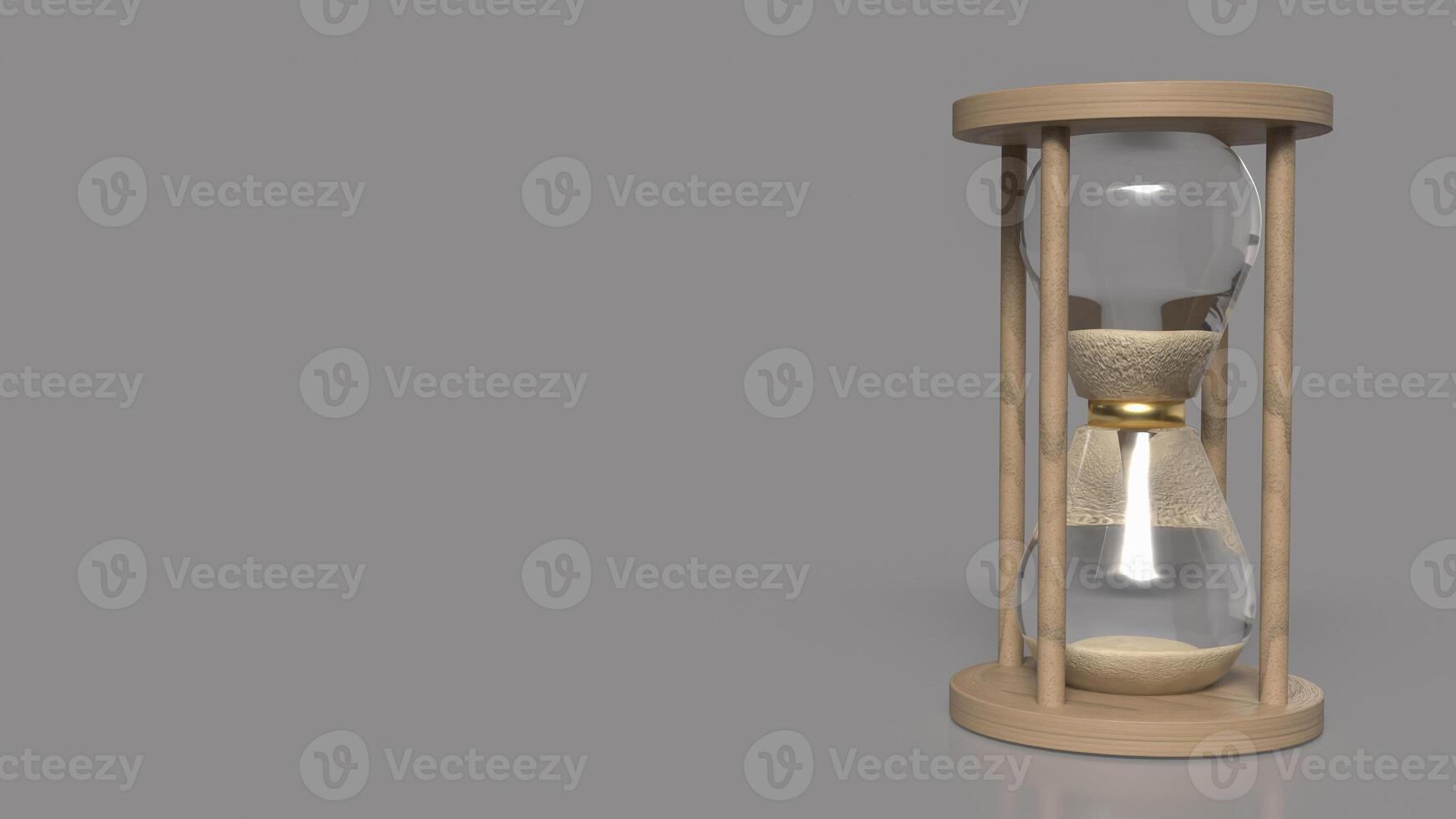 The Sand clock for Time or Business concept 3d rendering. photo
