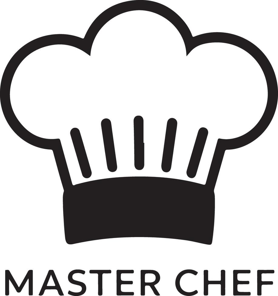 master chef silhouette vector