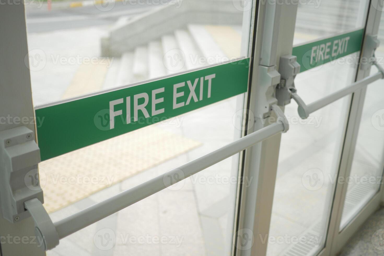 emergency exit door inside of a building photo