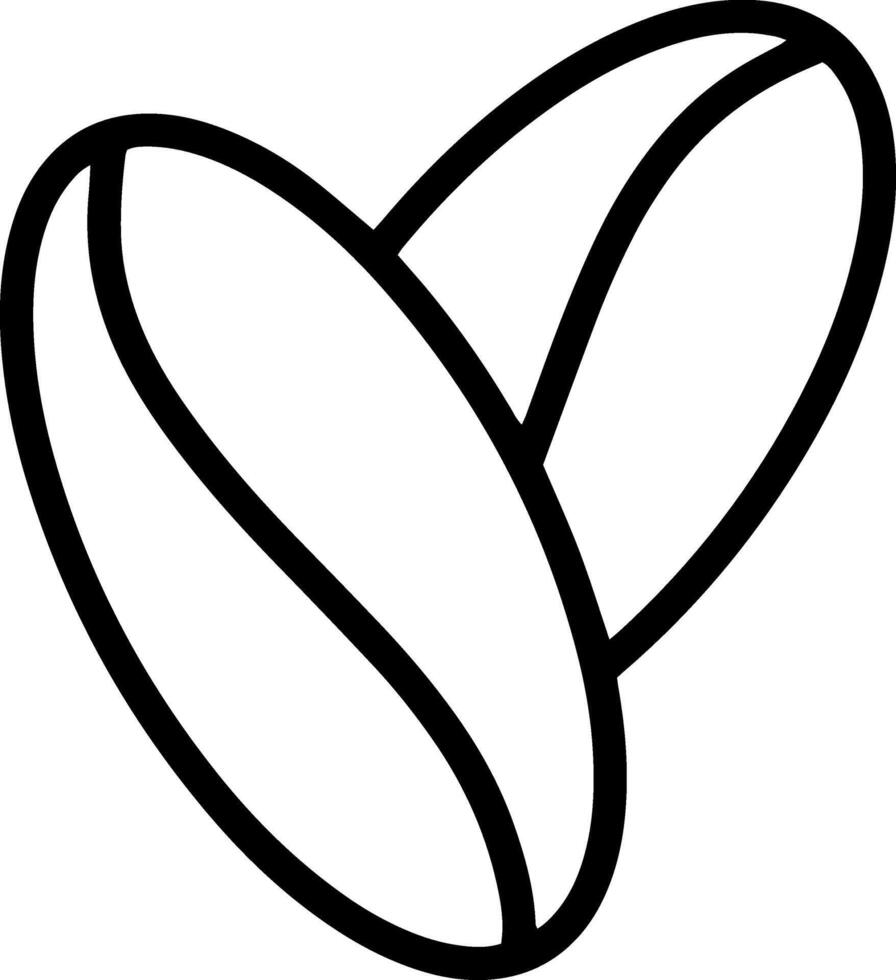 Coffee bean icon vector