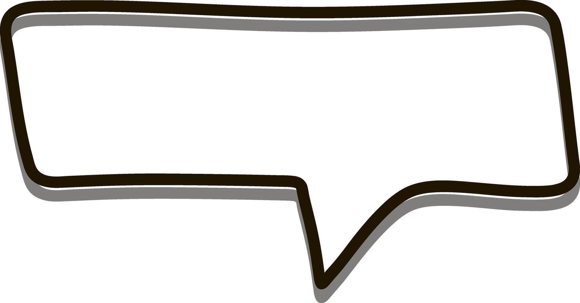 Chat clipart Hand drawn speech symbol Sketch vector