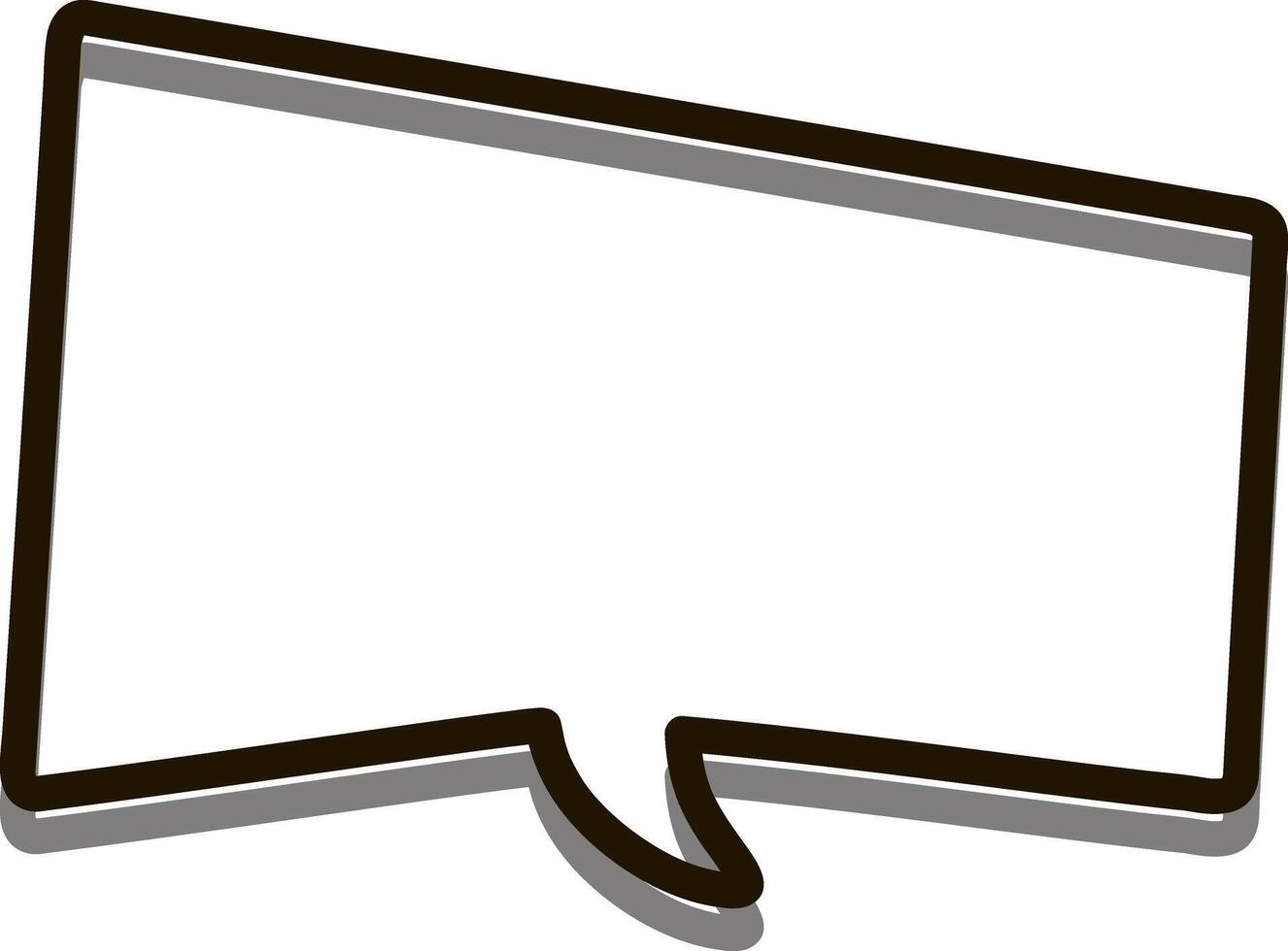 Doodle chat clipart Speech symbol Sketch vector