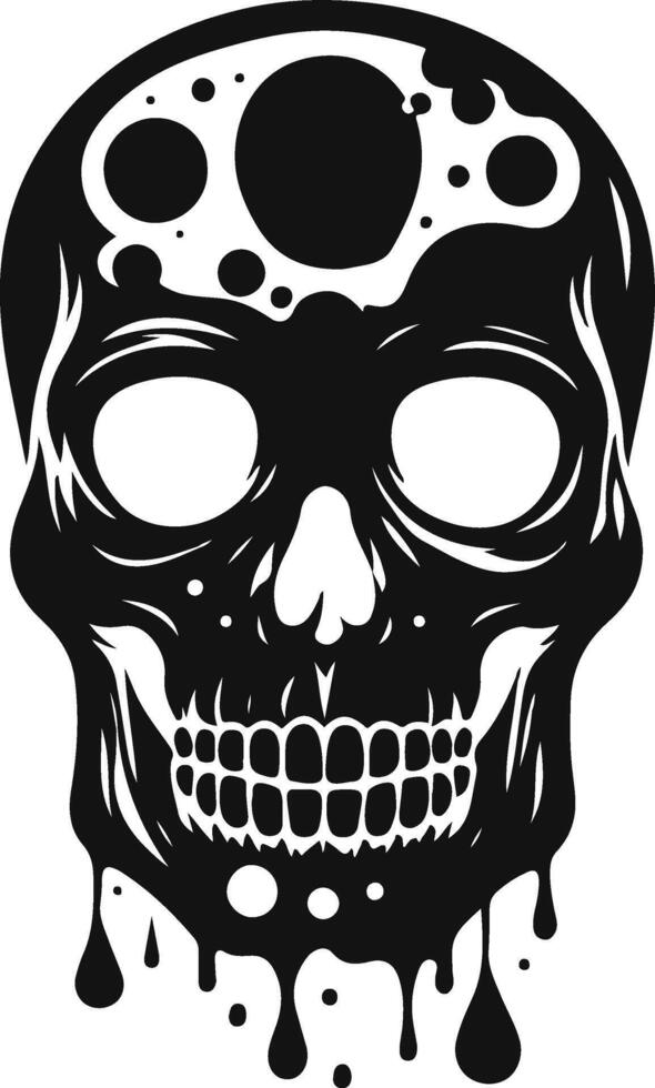 A Deadly Skull Silhouette clip art. vector