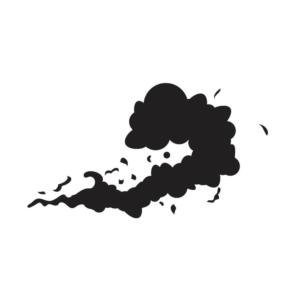 Smoke set special effects. Cartoon steam clouds, puff, mist, fog vector