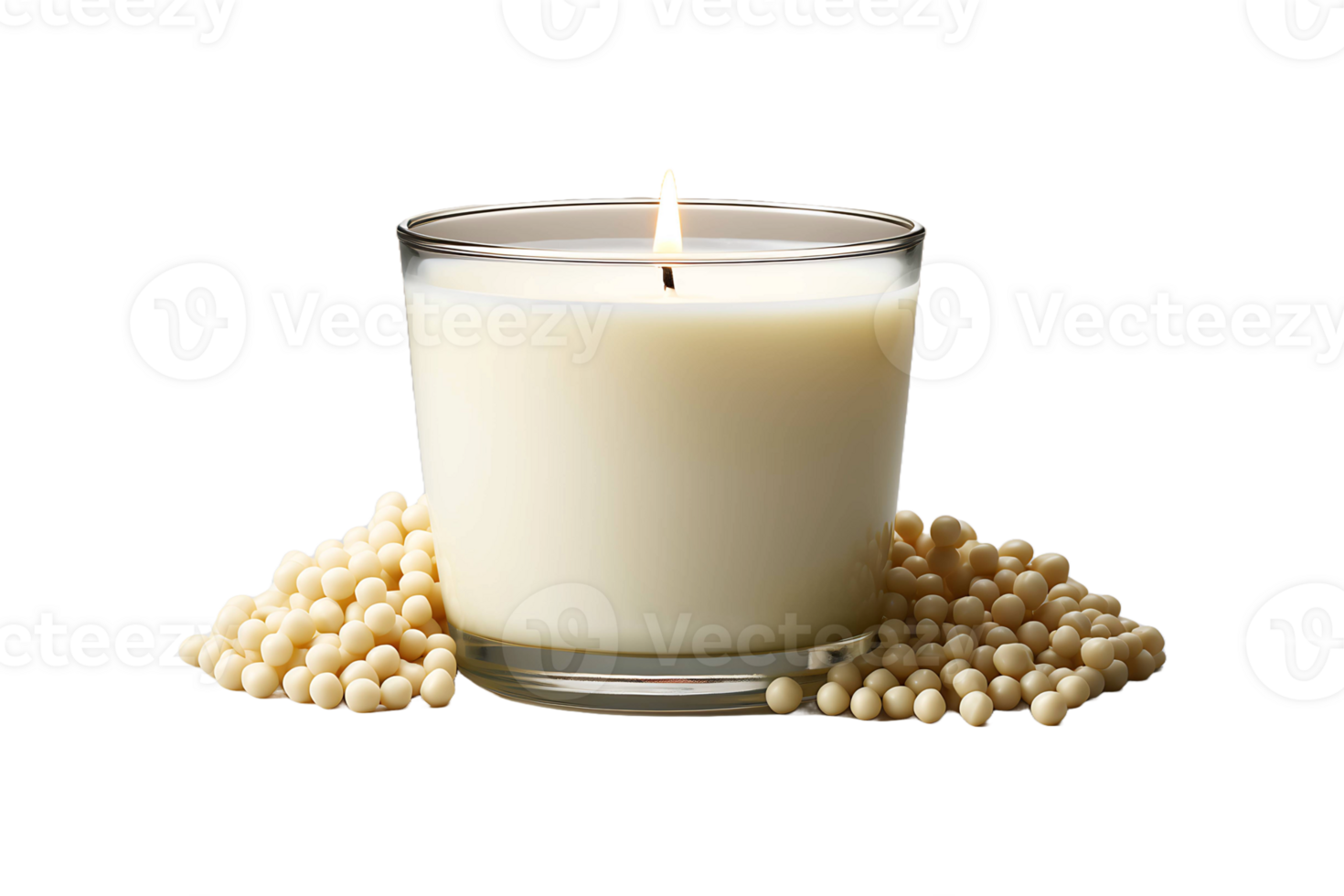 Soy Wax isolated on transparent background. png