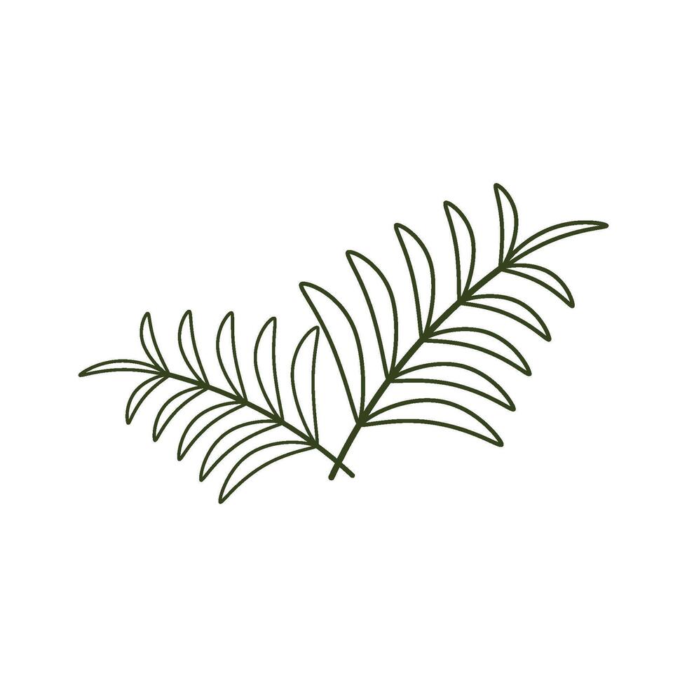 Leaf Palm oil illustration design vector