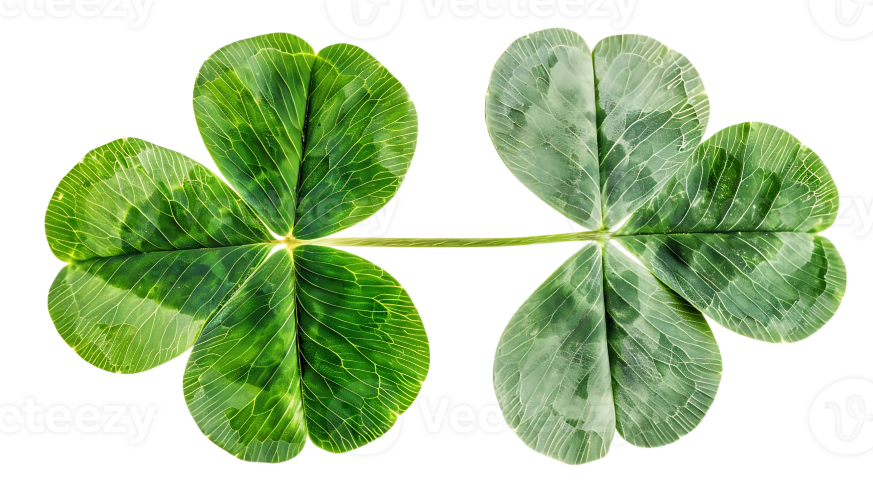 Four Leaf Clover Illustration on transparent Background png