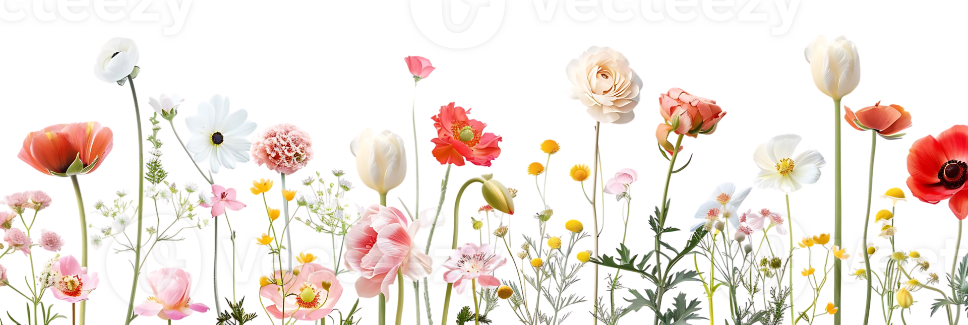 Vibrant Blooms on a Transparent Background png
