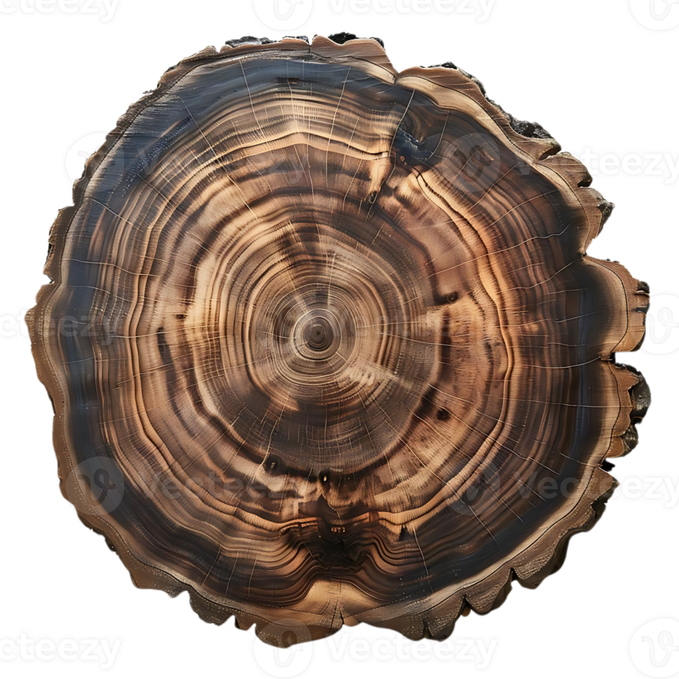 Tree Rings Showcase Time's Passage, a Circular Slice with Transparent Background png