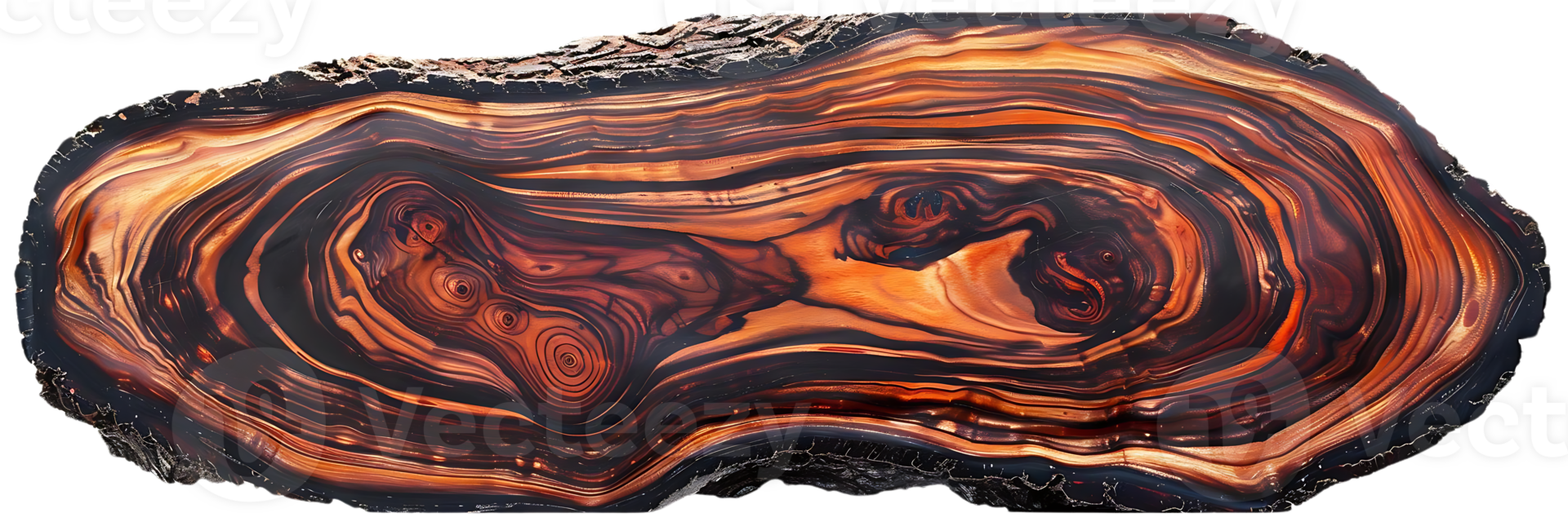 Intricate Wood Grain Patterns Displaying a Natural Beauty with a Transparent Background png