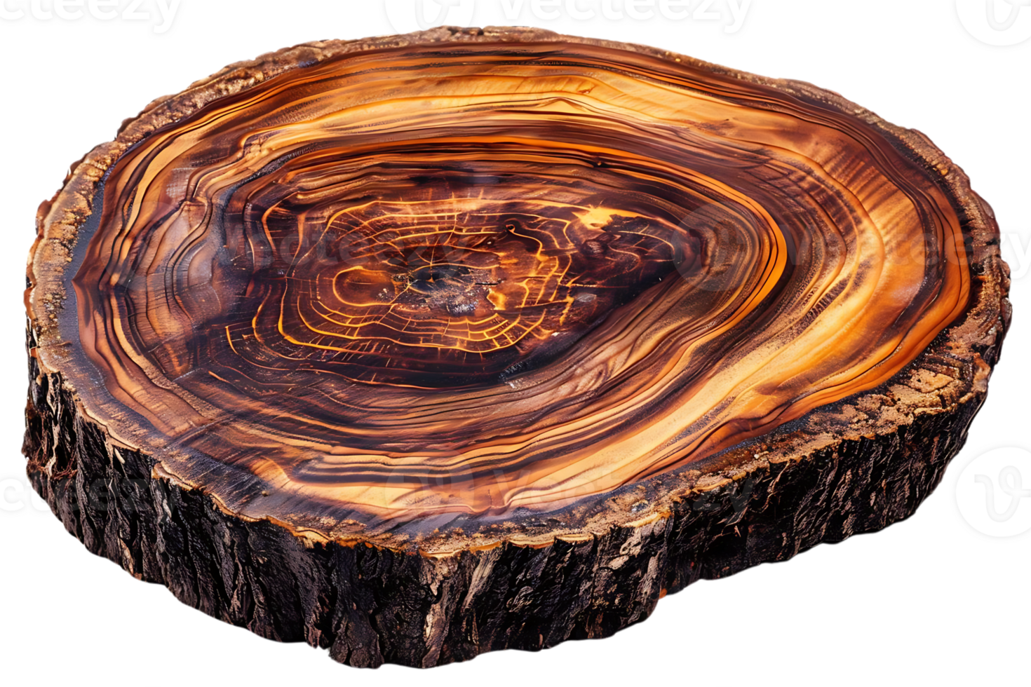 Stunning Natural Wooden Slice with Transparent Background for Rustic Decor and Crafts png