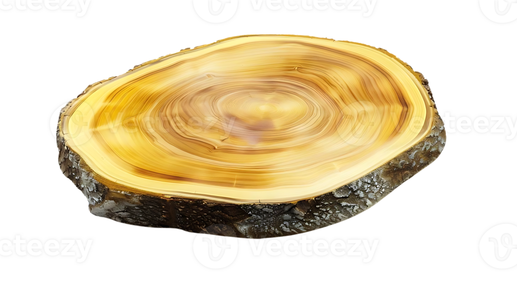 Natural Wood Slice with Transparent Background, Perfect for Crafting Projects png