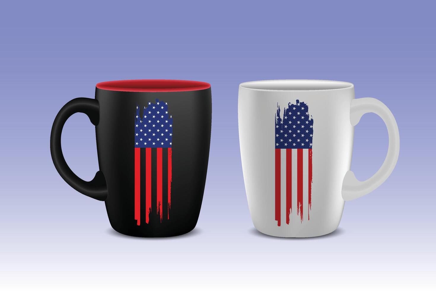 Realistic mug design Template vector