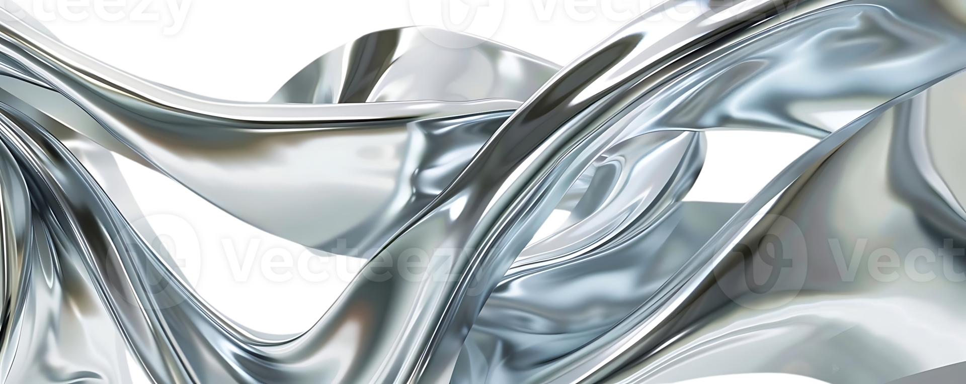 Silver Fabric Waves on a Transparent Background, A Luxurious Abstract Design png
