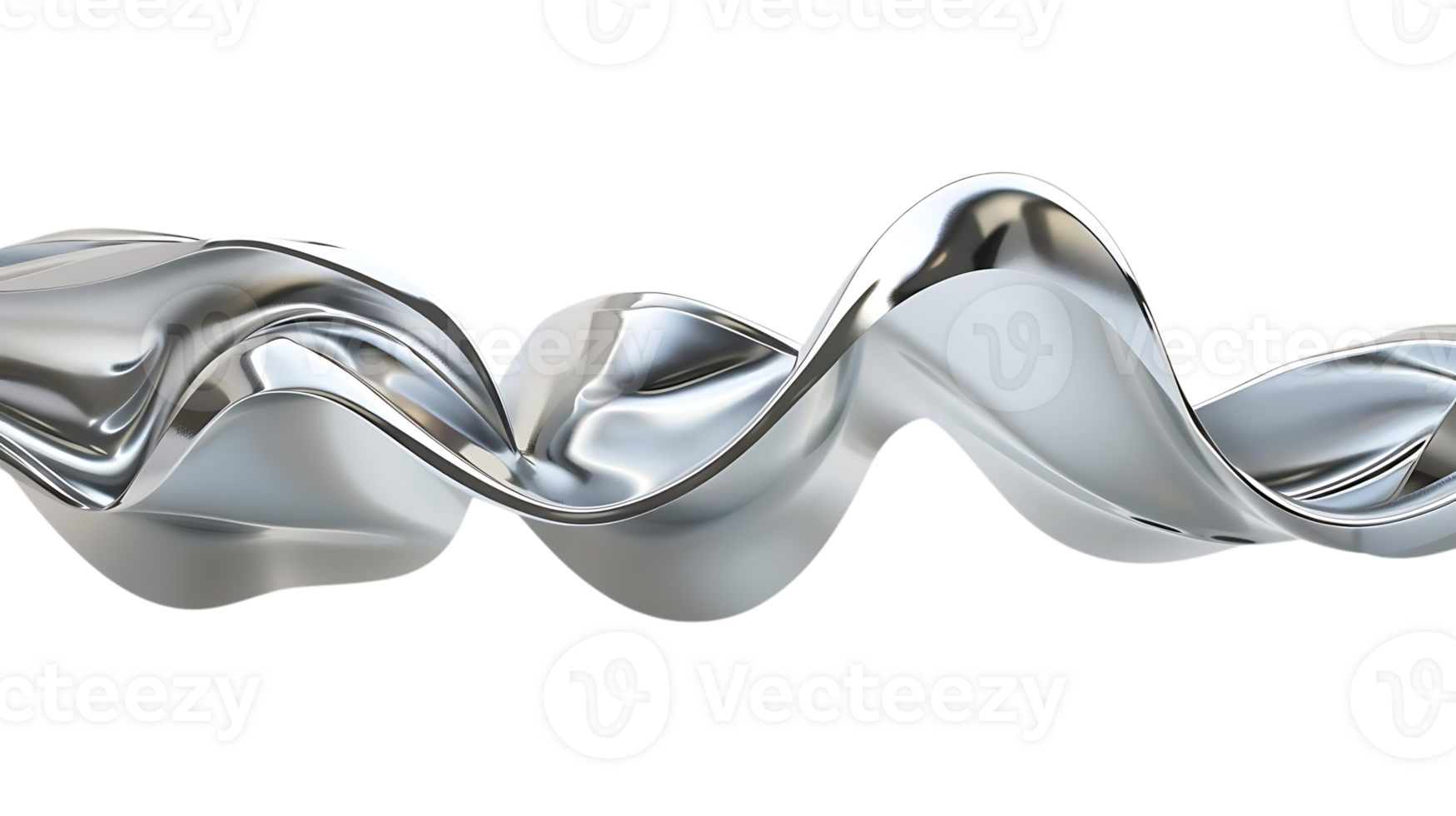 Silver Abstract Wave With Transparent Background, Shiny Metal Abstract, Modern Abstract, Abstract Background, Metallic Texture, 3D Rendering, Abstract Shape, Silver Wave, Abstract Design, Shiny Metal, Liquid Metal, Abstract Art png