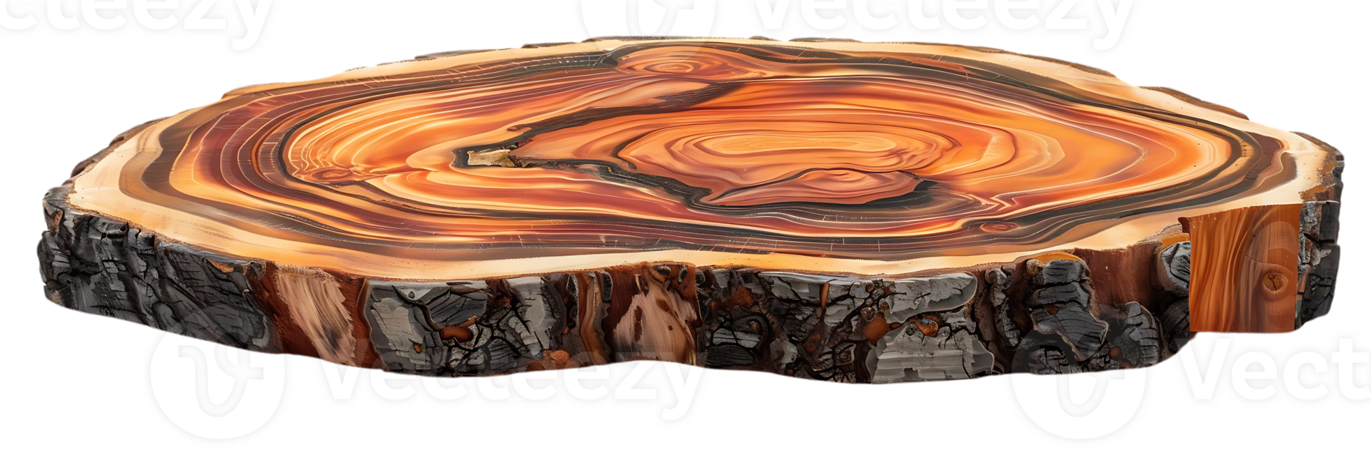 Stunning Wood Slice with a Transparent Background, Perfect for Crafting and Decoration png