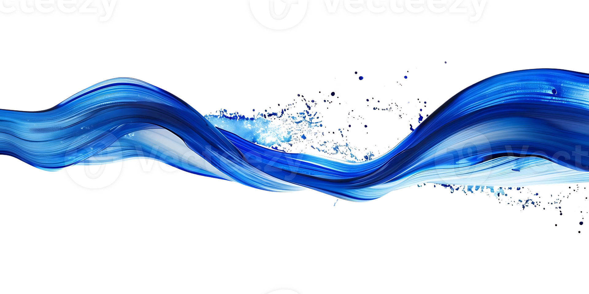 Blue Water Wave with Transparent Background, a Splash of Cool and Refreshing png