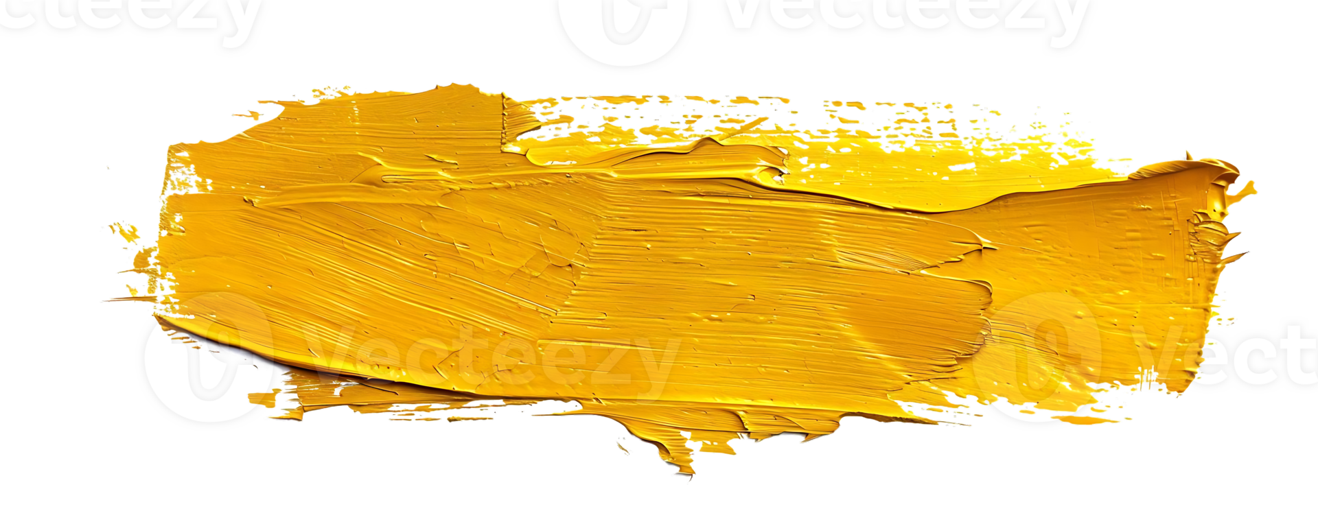 Abstract Golden Paint Stroke with Transparent Background, Striking Yellow Color,  Thick Texture,  Unique Design, Creative Expression,  Artistic Composition,  Modern Art,  Digital Painting png