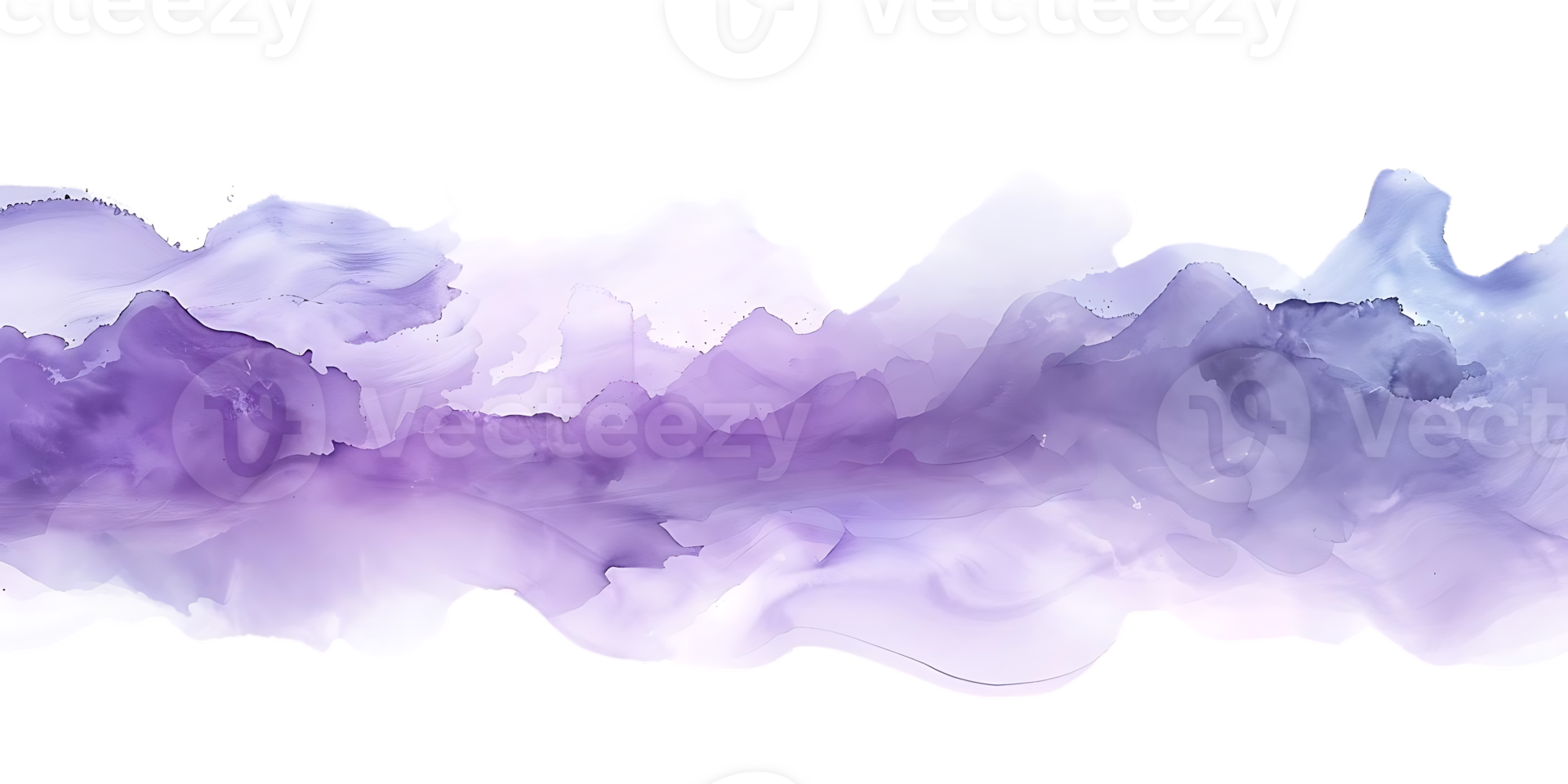Purple Watercolor Abstract Background with Transparent Background png