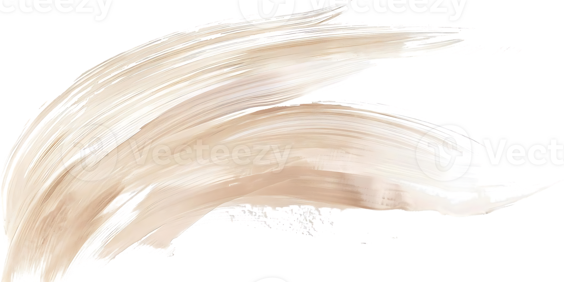 Abstract Beige and White Paint Strokes with a Transparent Background png