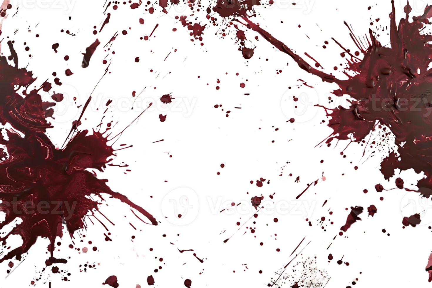 Blood Splatter on a Transparent Background for Your Design Projects png