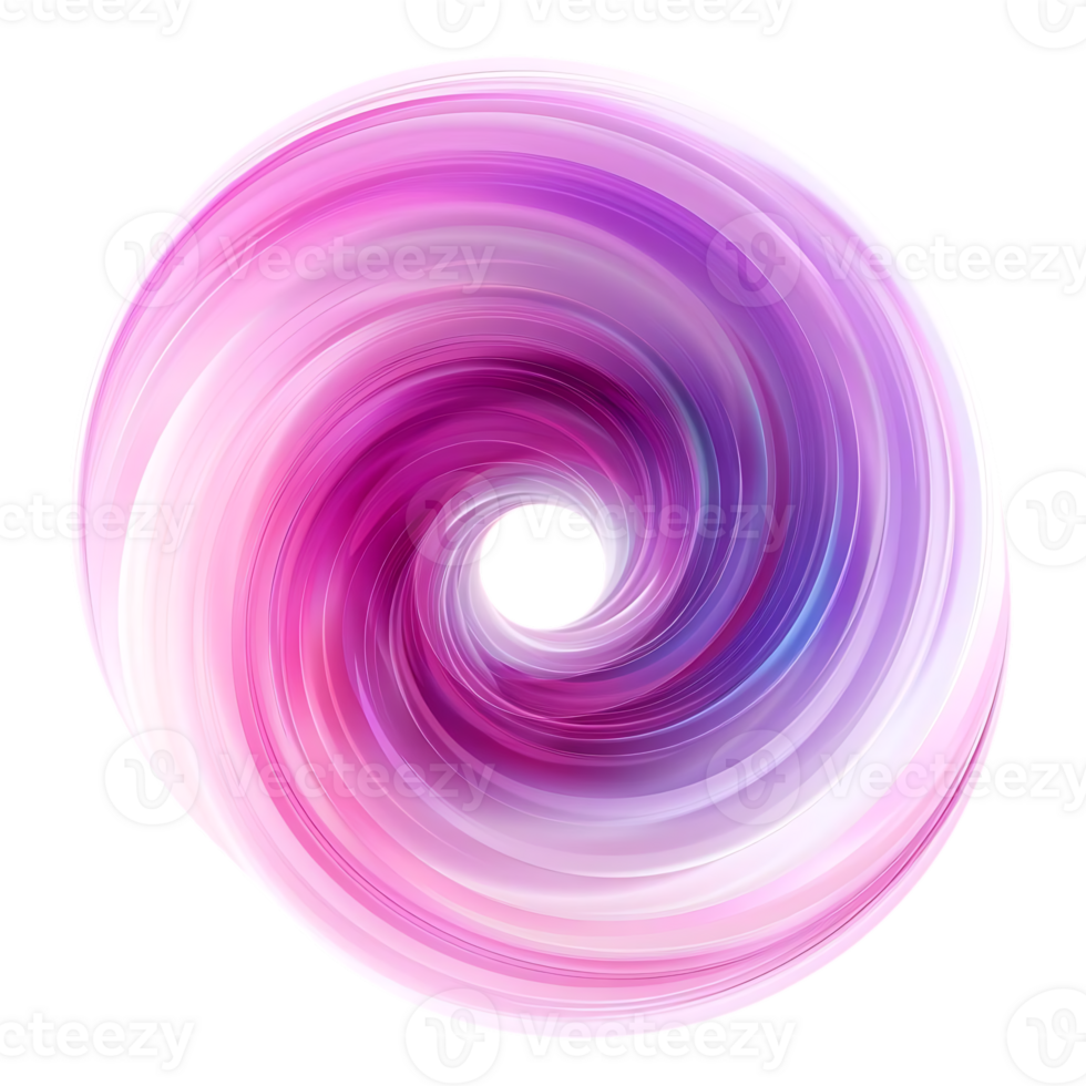 Abstract Swirling Pink and Purple Vortex with Transparent Background png