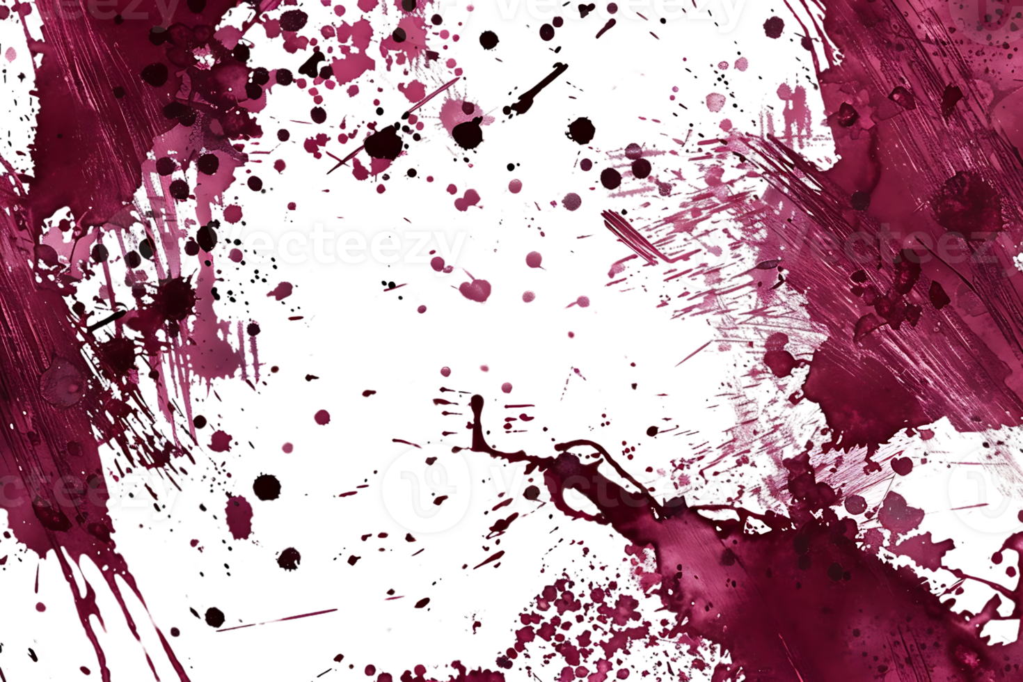 Abstract Art with Red Paint Splashes and a Transparent Background png