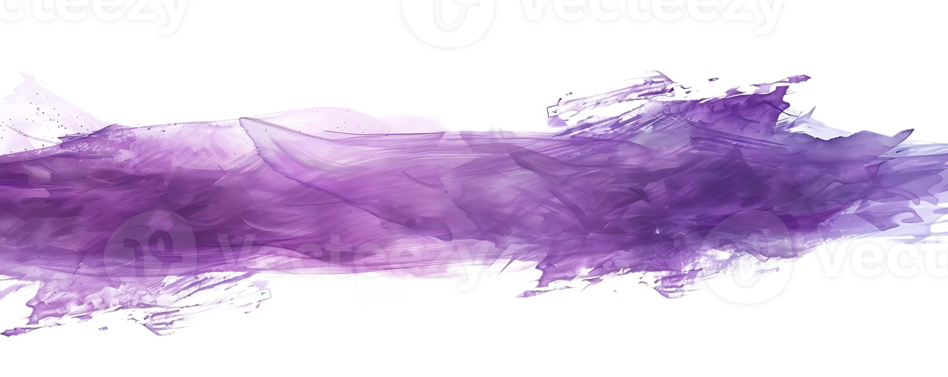 Purple Watercolor Brushstrokes on Transparent Background, A Delicate Wash of Color png