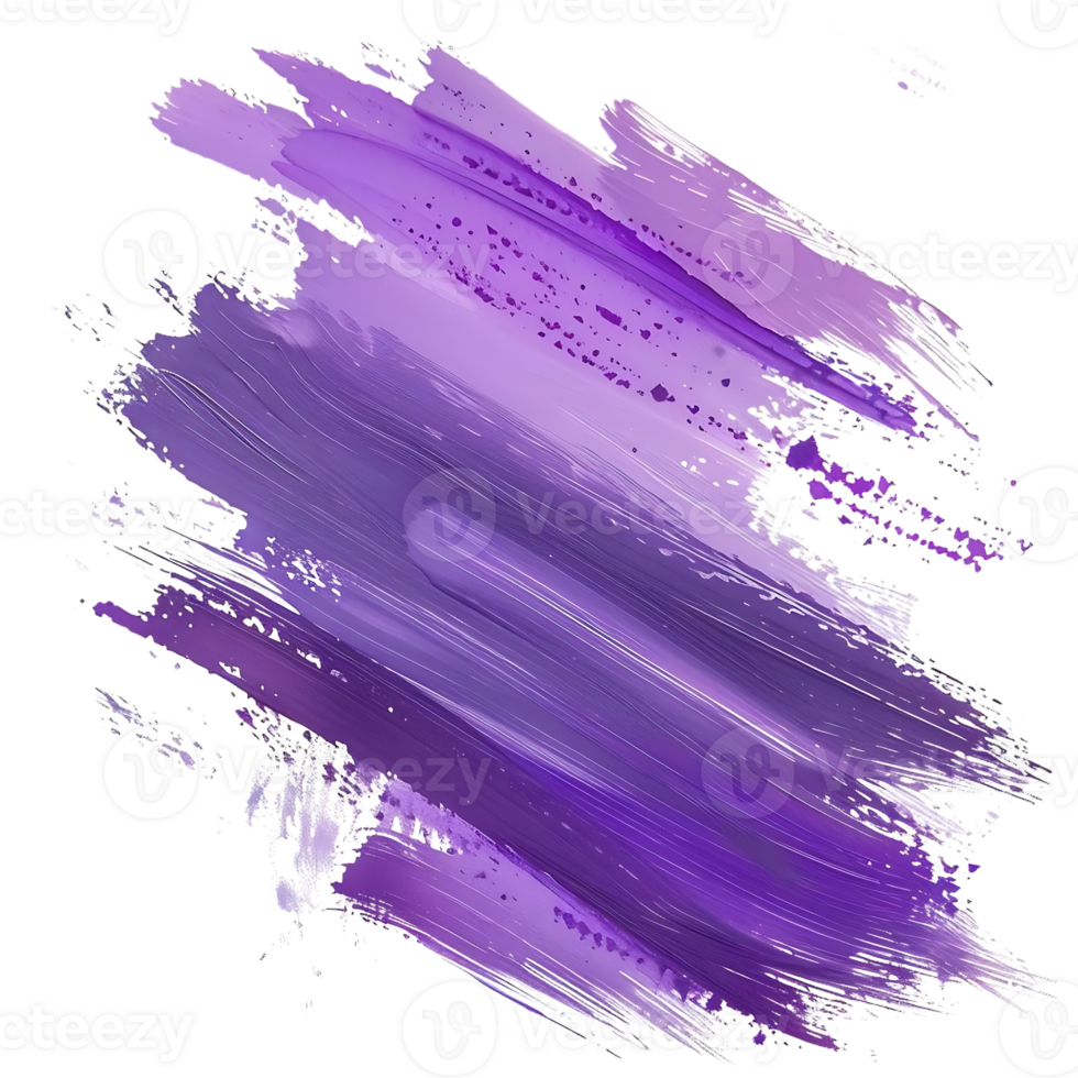 Purple Abstract Paint Stroke with Transparent Background png